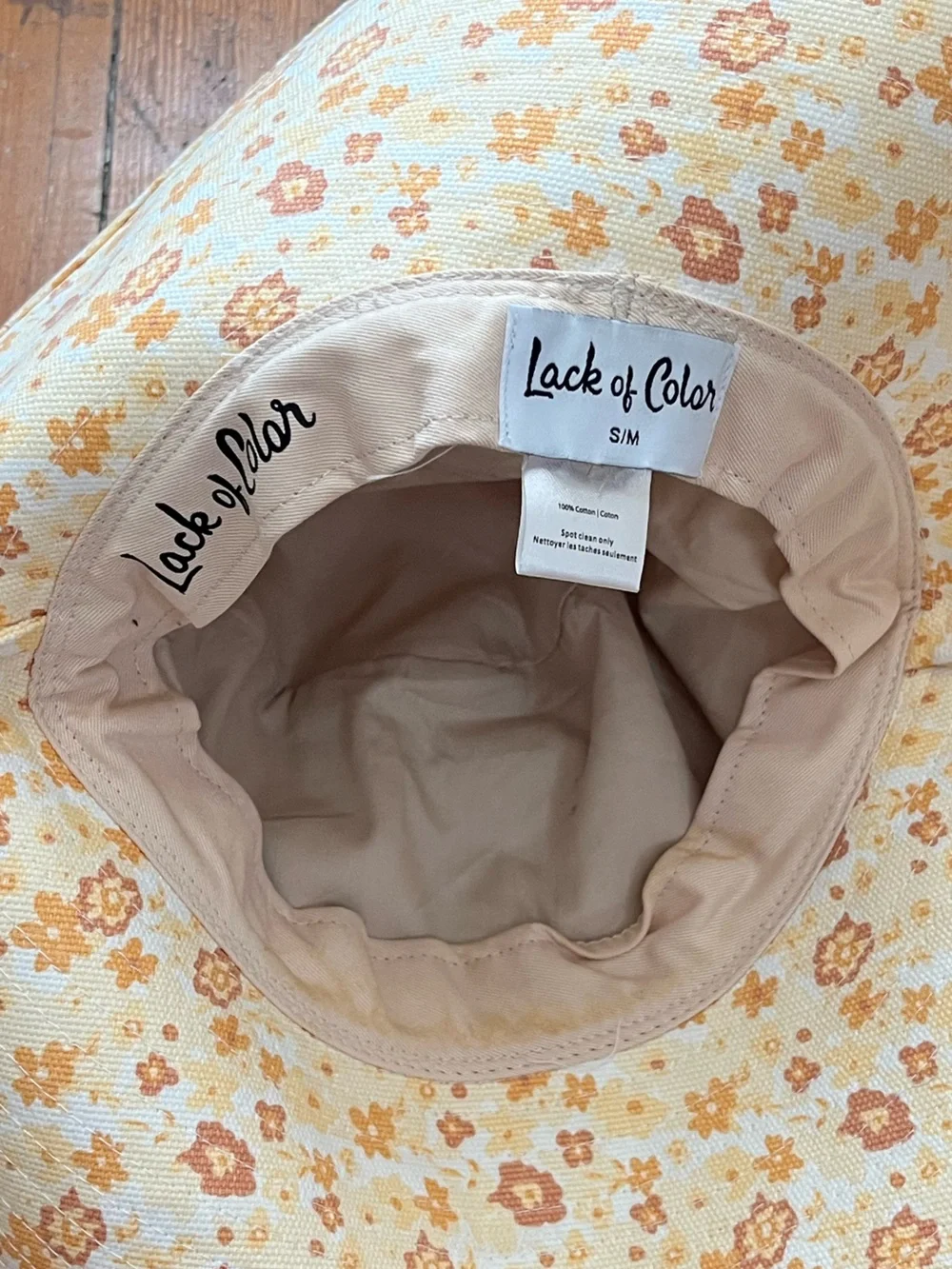 Lack Of Color Orange  Floral Bucket S/M
